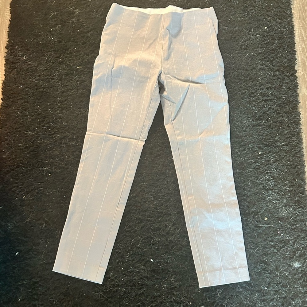 Grey and white plaid work pants! Size 2/4